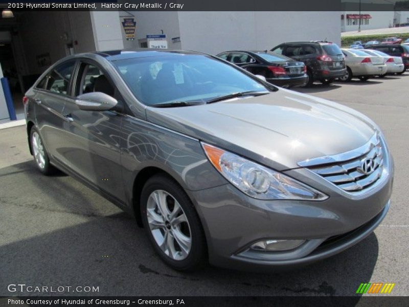 Harbor Gray Metallic / Gray 2013 Hyundai Sonata Limited