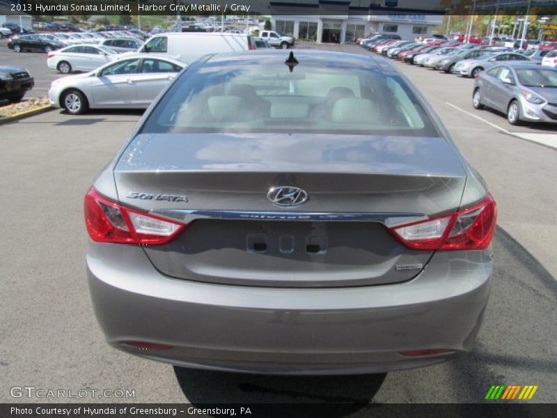 Harbor Gray Metallic / Gray 2013 Hyundai Sonata Limited