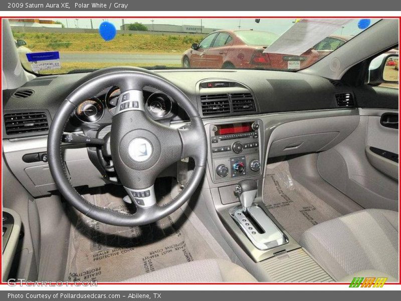 Polar White / Gray 2009 Saturn Aura XE