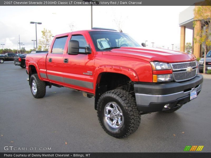 Victory Red / Dark Charcoal 2007 Chevrolet Silverado 2500HD Classic LT Crew Cab 4x4