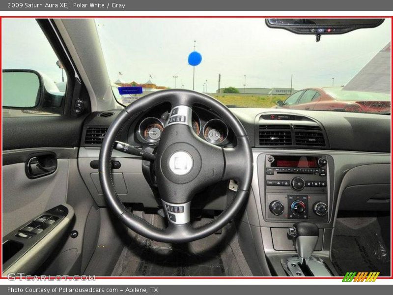 Polar White / Gray 2009 Saturn Aura XE