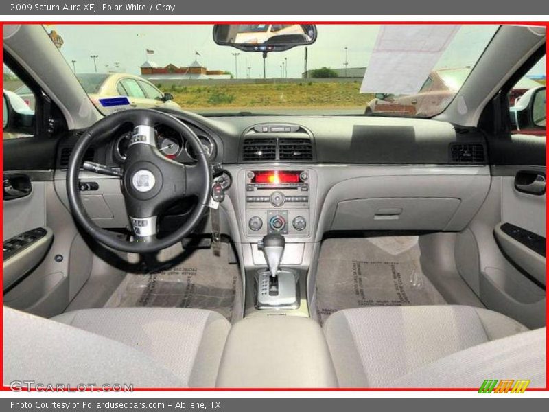 Polar White / Gray 2009 Saturn Aura XE