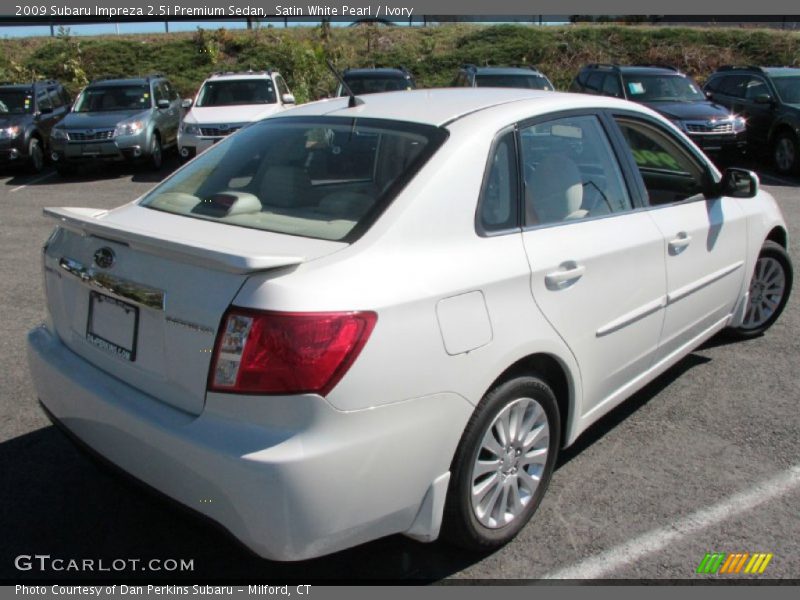 Satin White Pearl / Ivory 2009 Subaru Impreza 2.5i Premium Sedan