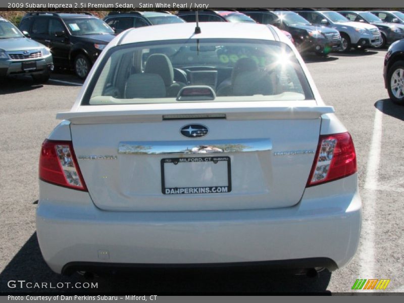 Satin White Pearl / Ivory 2009 Subaru Impreza 2.5i Premium Sedan