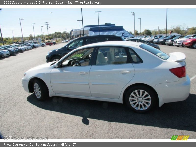Satin White Pearl / Ivory 2009 Subaru Impreza 2.5i Premium Sedan