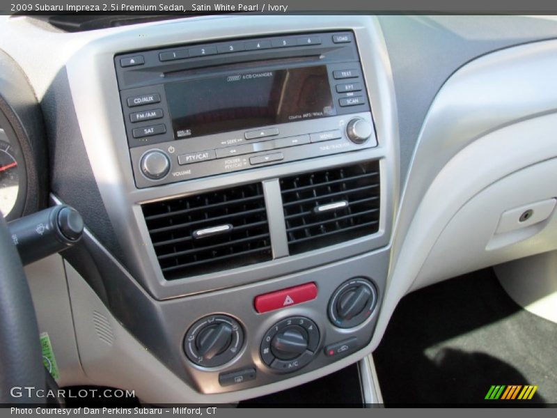 Satin White Pearl / Ivory 2009 Subaru Impreza 2.5i Premium Sedan