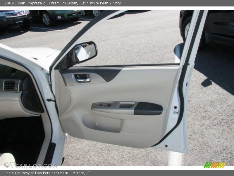 Satin White Pearl / Ivory 2009 Subaru Impreza 2.5i Premium Sedan