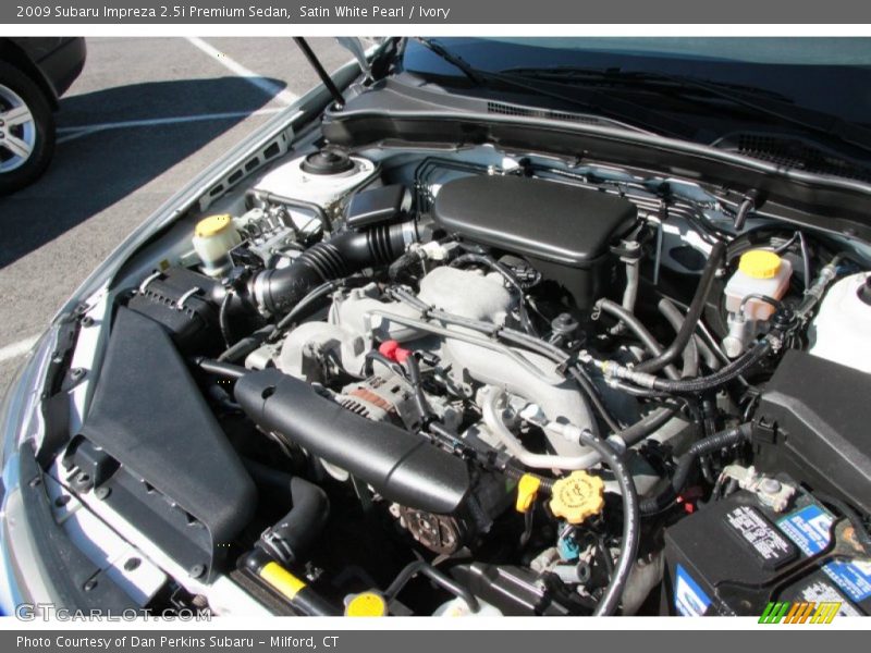 Satin White Pearl / Ivory 2009 Subaru Impreza 2.5i Premium Sedan
