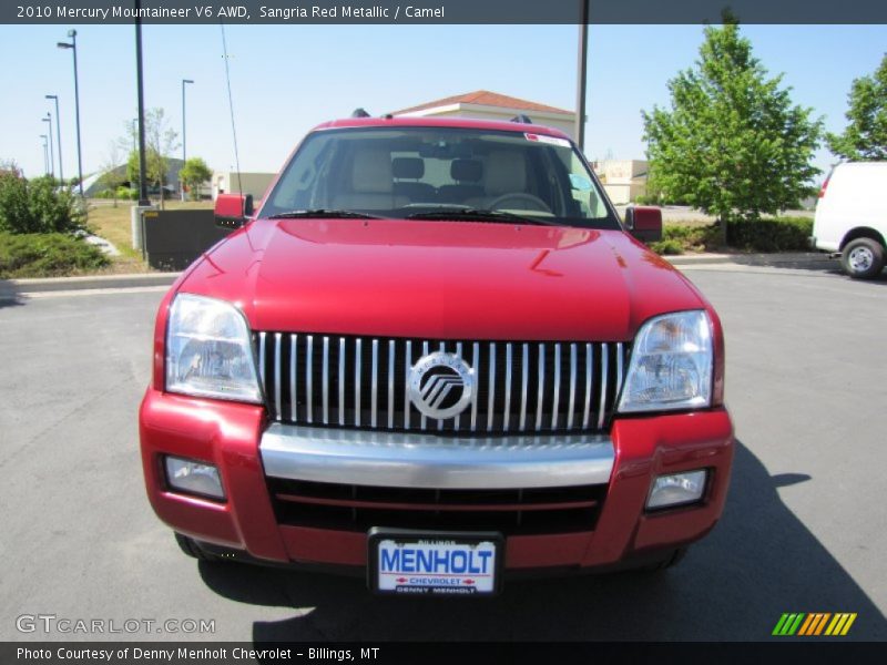 Sangria Red Metallic / Camel 2010 Mercury Mountaineer V6 AWD