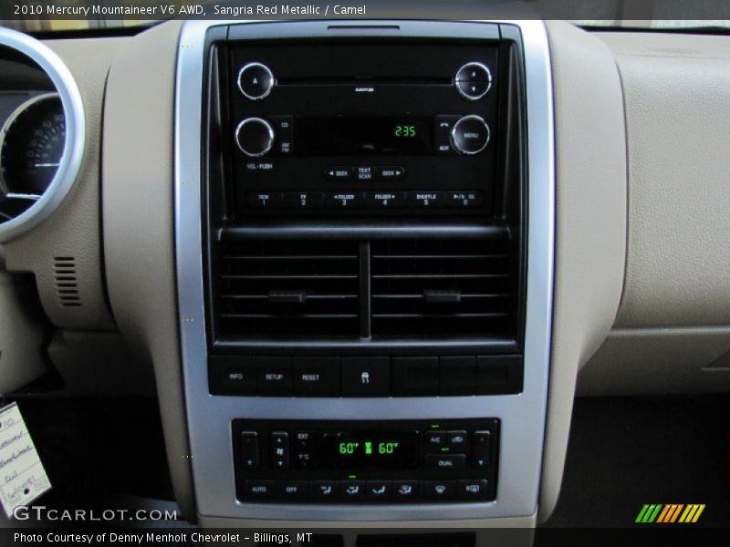 Sangria Red Metallic / Camel 2010 Mercury Mountaineer V6 AWD