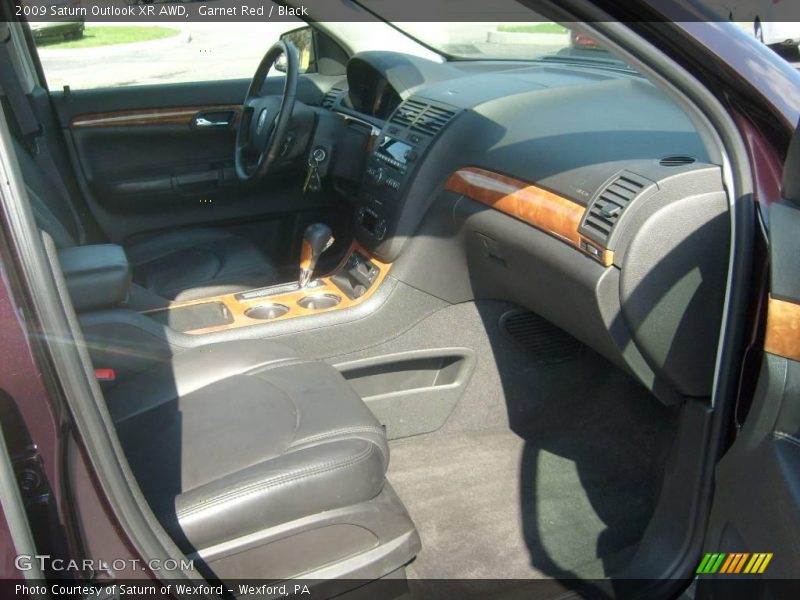 Garnet Red / Black 2009 Saturn Outlook XR AWD