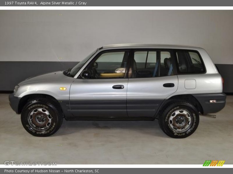 Alpine Silver Metallic / Gray 1997 Toyota RAV4