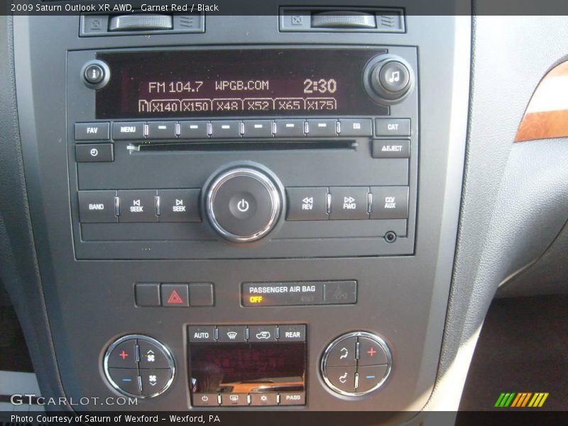 Garnet Red / Black 2009 Saturn Outlook XR AWD