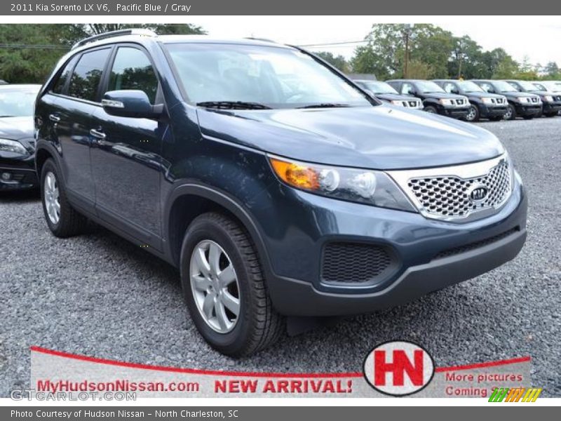 Pacific Blue / Gray 2011 Kia Sorento LX V6