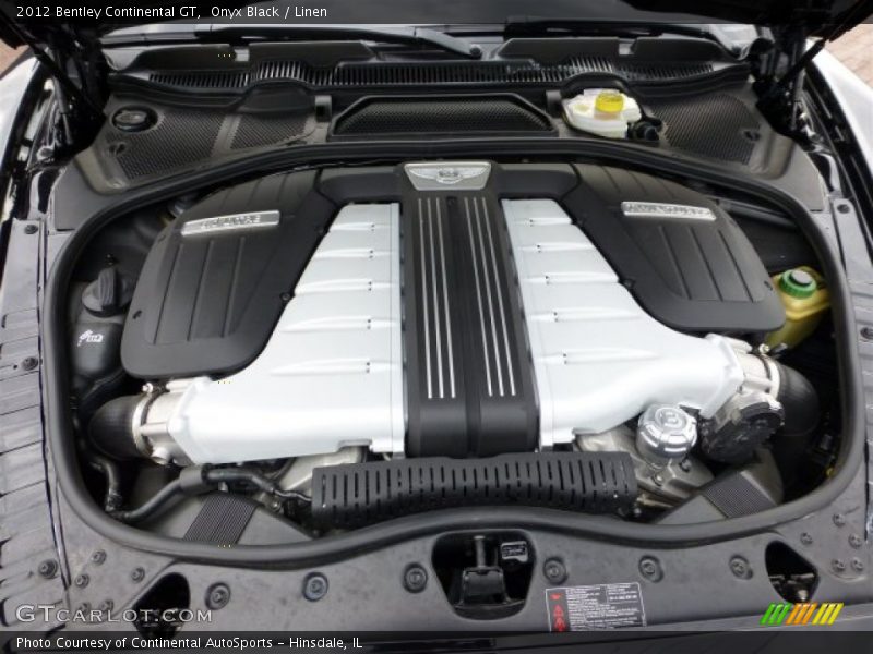  2012 Continental GT  Engine - 6.0 Liter Twin-Turbocharged DOHC 48-Valve VVT W12