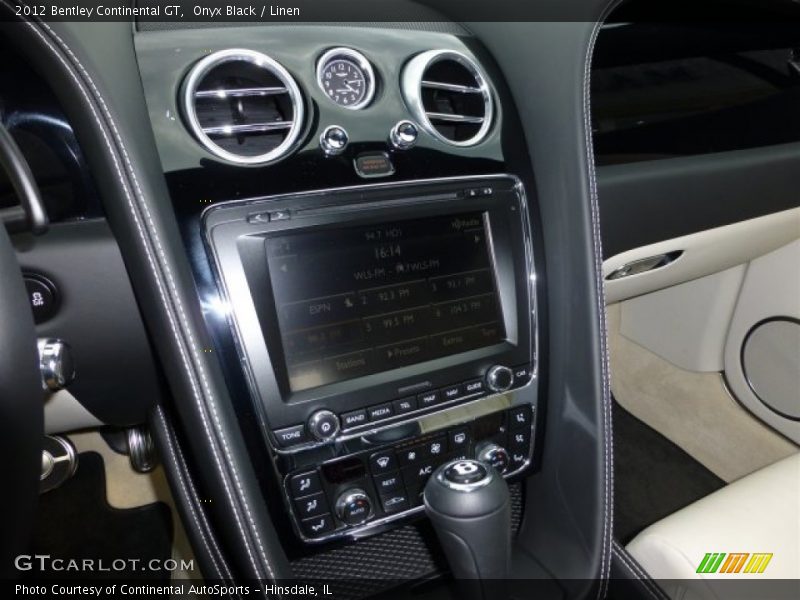 Controls of 2012 Continental GT 