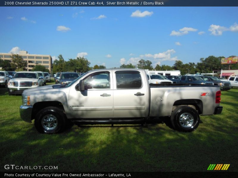Silver Birch Metallic / Ebony Black 2008 Chevrolet Silverado 2500HD LT Z71 Crew Cab 4x4