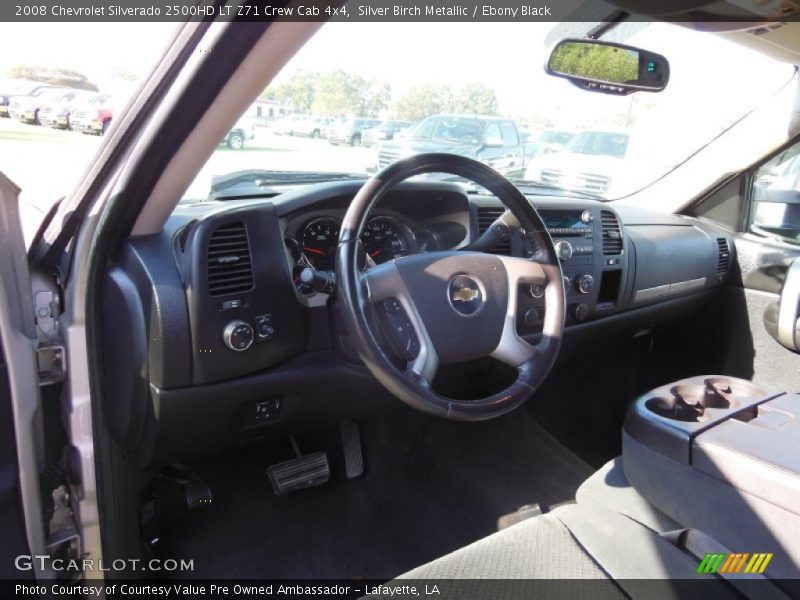Silver Birch Metallic / Ebony Black 2008 Chevrolet Silverado 2500HD LT Z71 Crew Cab 4x4