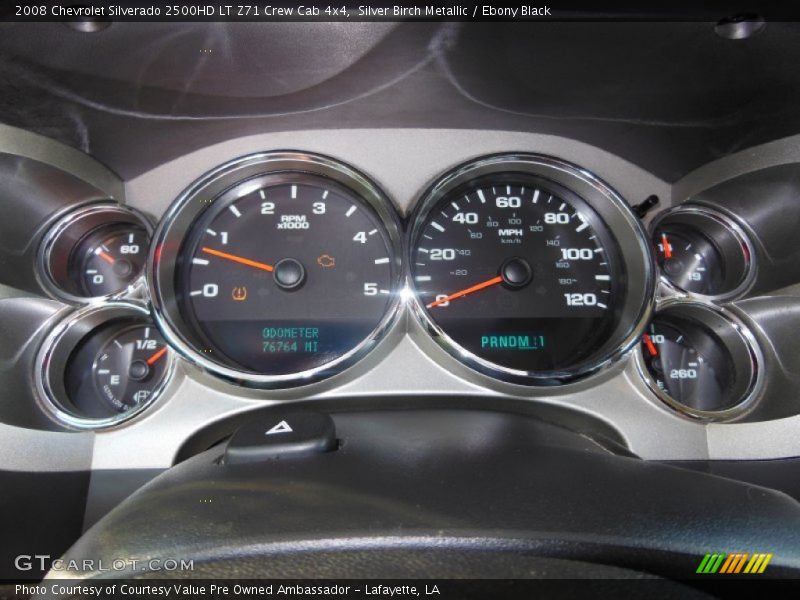Silver Birch Metallic / Ebony Black 2008 Chevrolet Silverado 2500HD LT Z71 Crew Cab 4x4