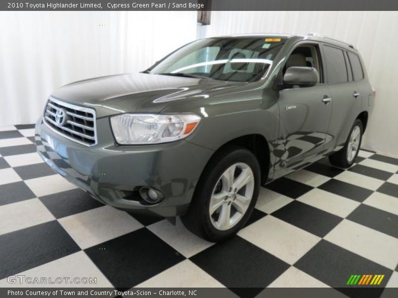 Cypress Green Pearl / Sand Beige 2010 Toyota Highlander Limited