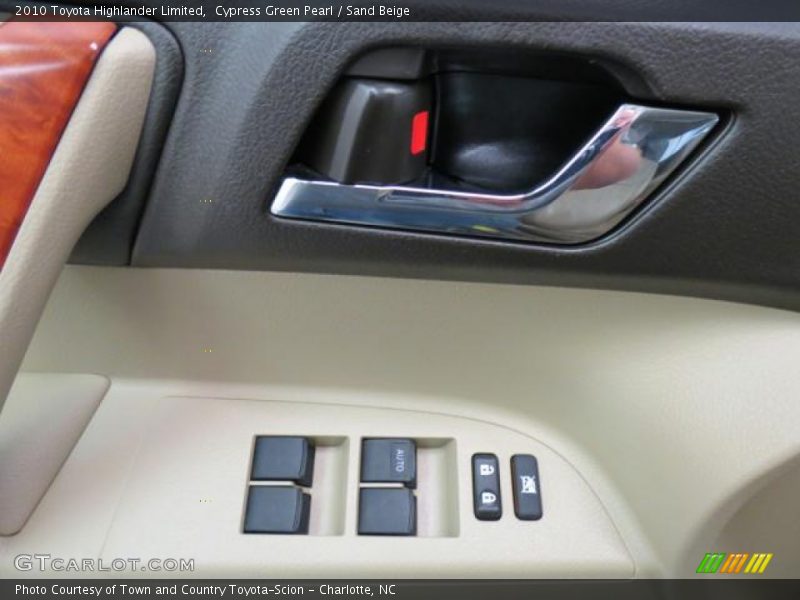 Cypress Green Pearl / Sand Beige 2010 Toyota Highlander Limited