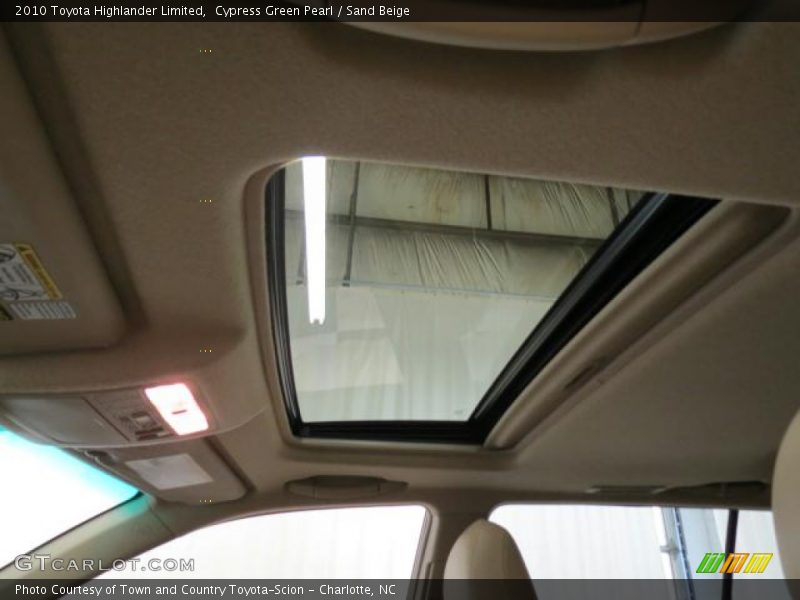 Cypress Green Pearl / Sand Beige 2010 Toyota Highlander Limited