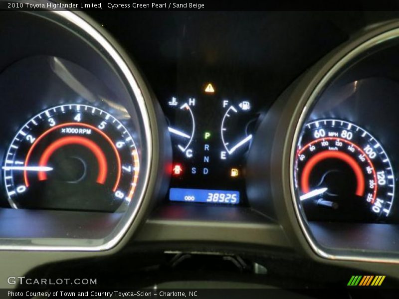 Cypress Green Pearl / Sand Beige 2010 Toyota Highlander Limited