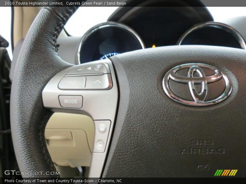 Cypress Green Pearl / Sand Beige 2010 Toyota Highlander Limited