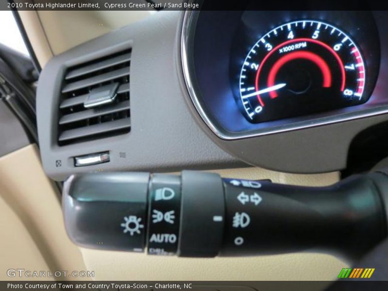 Cypress Green Pearl / Sand Beige 2010 Toyota Highlander Limited