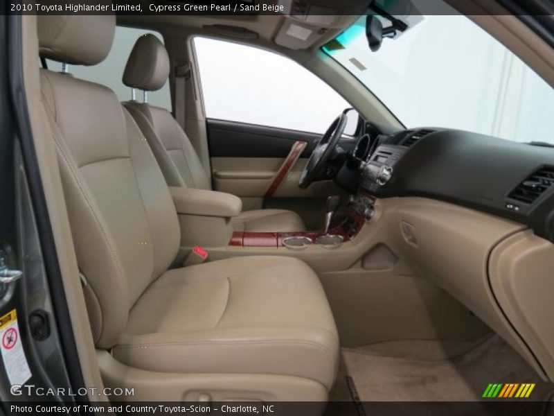 Cypress Green Pearl / Sand Beige 2010 Toyota Highlander Limited