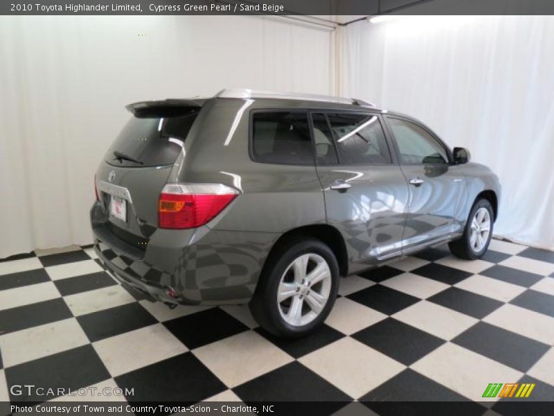 Cypress Green Pearl / Sand Beige 2010 Toyota Highlander Limited