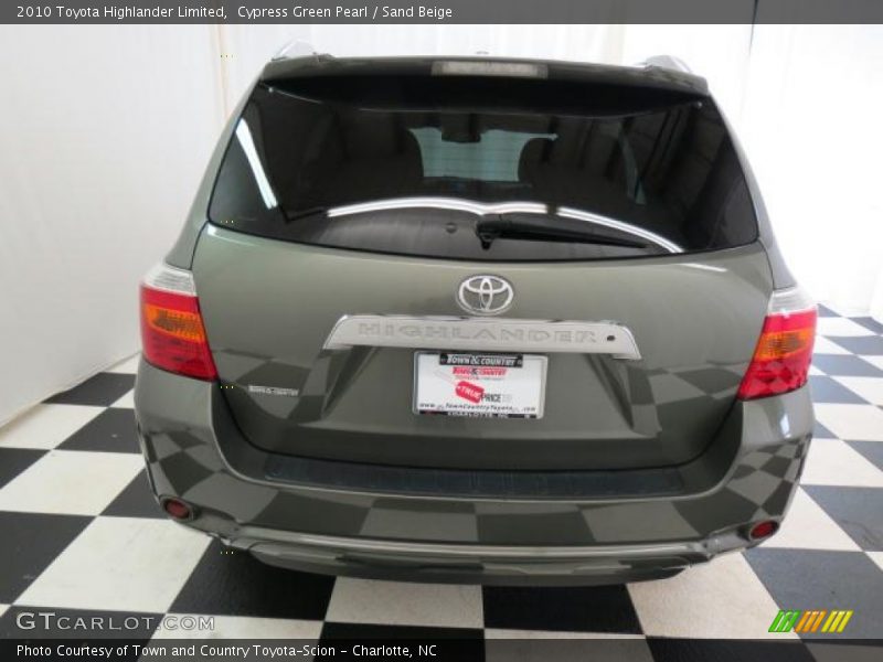Cypress Green Pearl / Sand Beige 2010 Toyota Highlander Limited