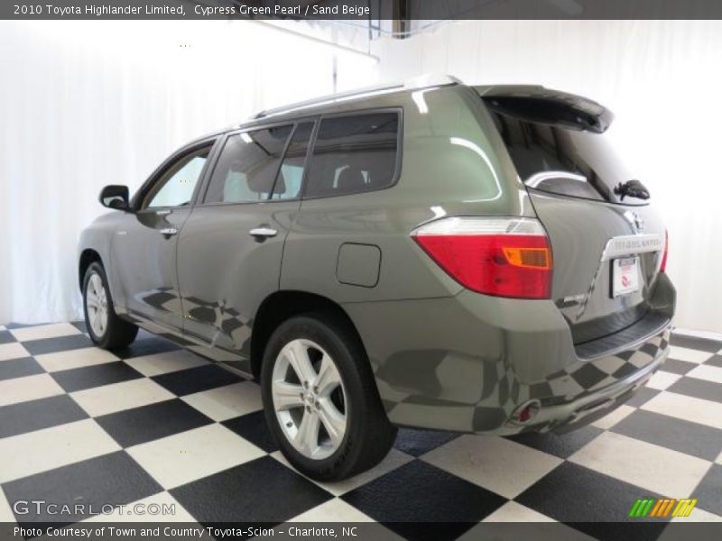 Cypress Green Pearl / Sand Beige 2010 Toyota Highlander Limited