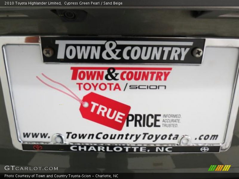 Cypress Green Pearl / Sand Beige 2010 Toyota Highlander Limited