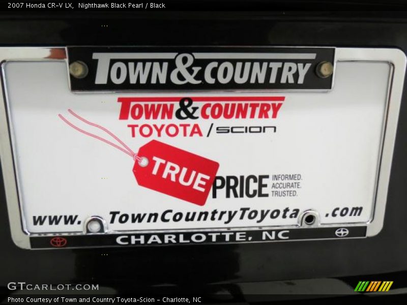 Nighthawk Black Pearl / Black 2007 Honda CR-V LX