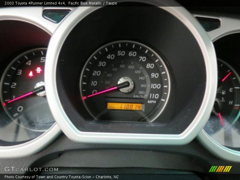 Pacific Blue Metallic / Taupe 2003 Toyota 4Runner Limited 4x4