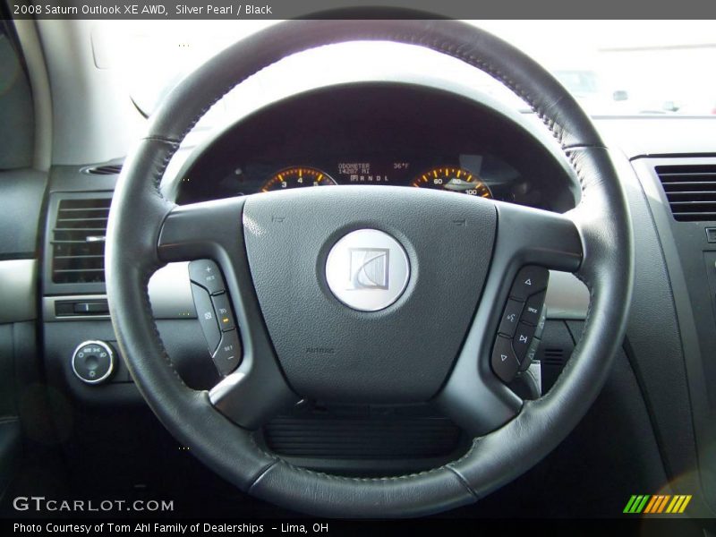 Silver Pearl / Black 2008 Saturn Outlook XE AWD