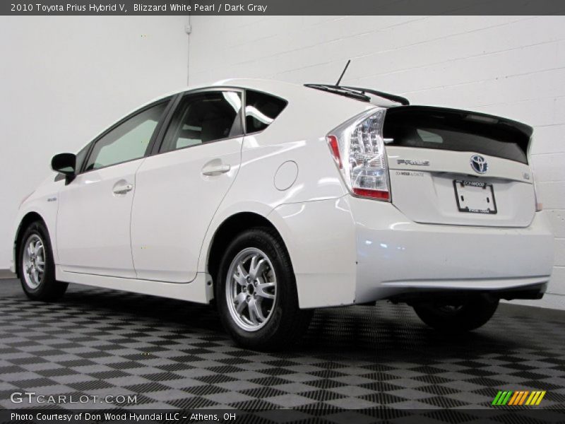 Blizzard White Pearl / Dark Gray 2010 Toyota Prius Hybrid V