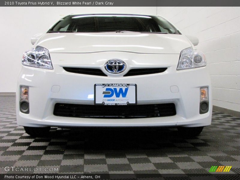 Blizzard White Pearl / Dark Gray 2010 Toyota Prius Hybrid V