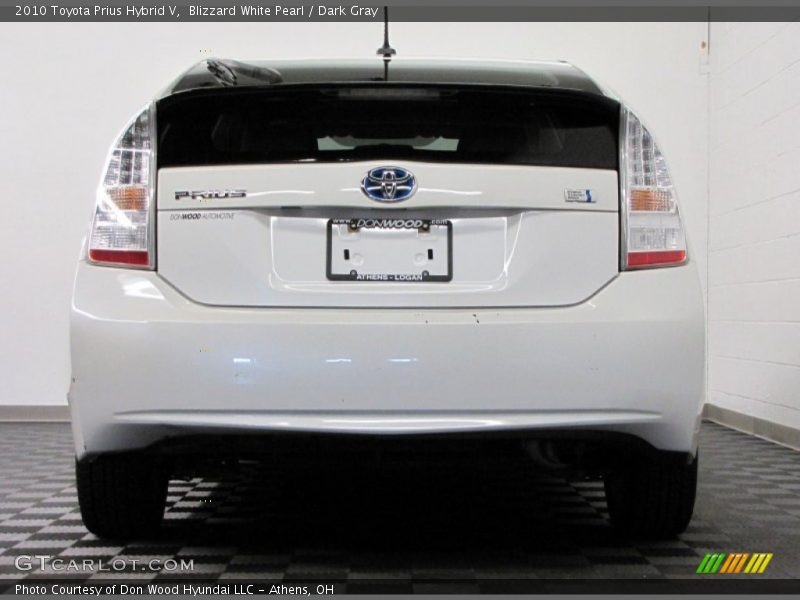 Blizzard White Pearl / Dark Gray 2010 Toyota Prius Hybrid V