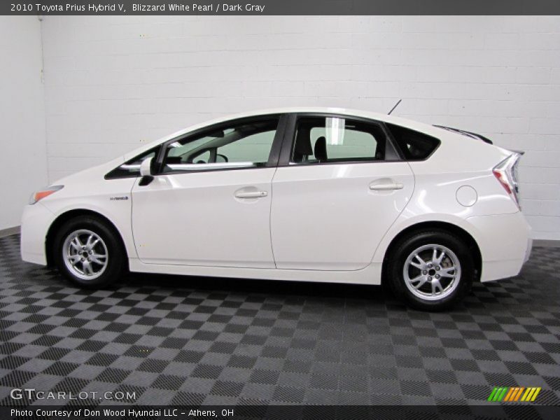 Blizzard White Pearl / Dark Gray 2010 Toyota Prius Hybrid V