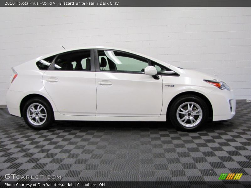 Blizzard White Pearl / Dark Gray 2010 Toyota Prius Hybrid V