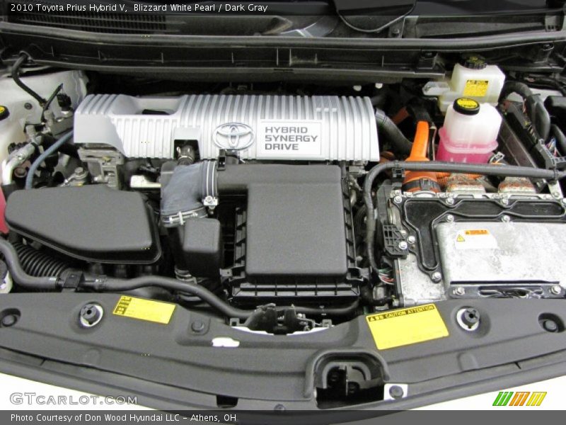 Blizzard White Pearl / Dark Gray 2010 Toyota Prius Hybrid V