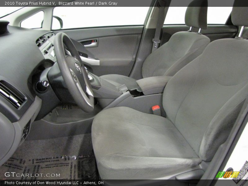 Blizzard White Pearl / Dark Gray 2010 Toyota Prius Hybrid V