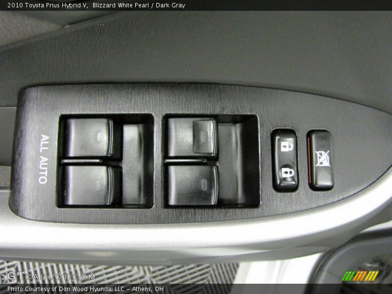 Blizzard White Pearl / Dark Gray 2010 Toyota Prius Hybrid V