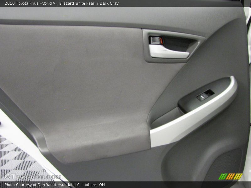 Blizzard White Pearl / Dark Gray 2010 Toyota Prius Hybrid V