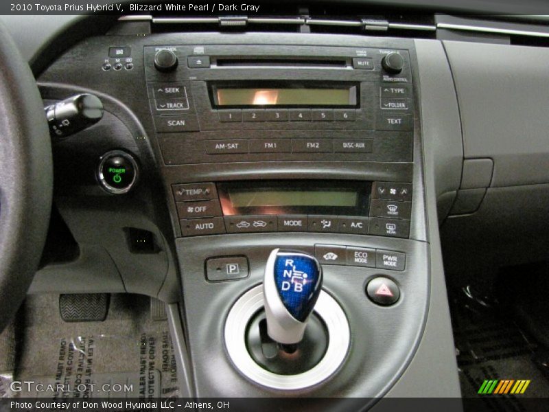 Blizzard White Pearl / Dark Gray 2010 Toyota Prius Hybrid V