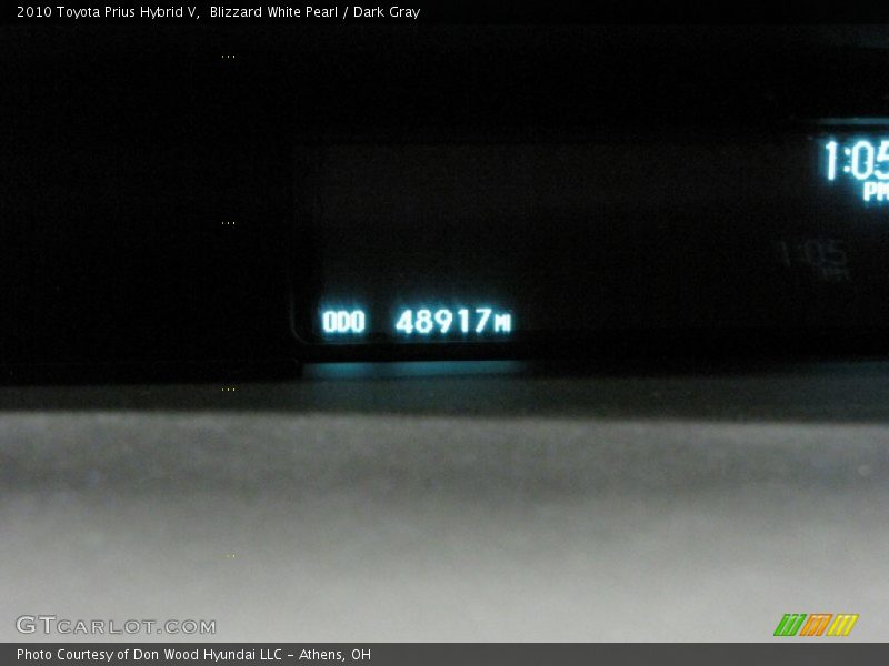 Blizzard White Pearl / Dark Gray 2010 Toyota Prius Hybrid V