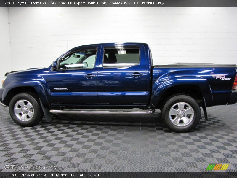 Speedway Blue / Graphite Gray 2008 Toyota Tacoma V6 PreRunner TRD Sport Double Cab