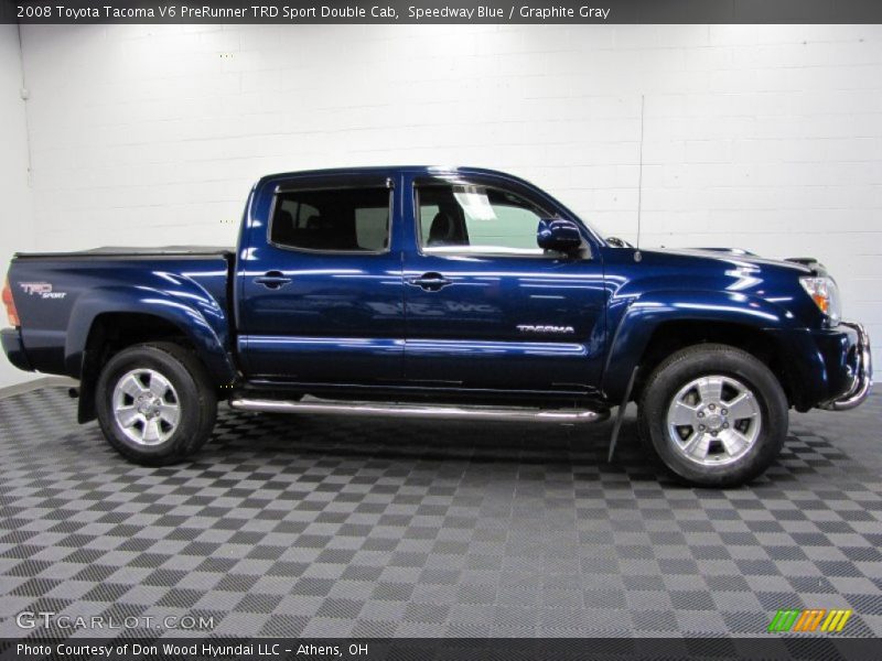 Speedway Blue / Graphite Gray 2008 Toyota Tacoma V6 PreRunner TRD Sport Double Cab